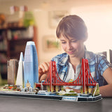 Cubic Fun 3d Puzzle City Line San Francisco + LED Éclairage 90 pièces