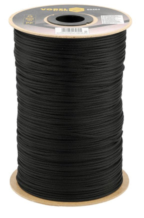 Vorel gevlochten touw 3mm 600m zwart