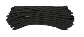 Vorel gevlochten touw 8mm 20m zwart