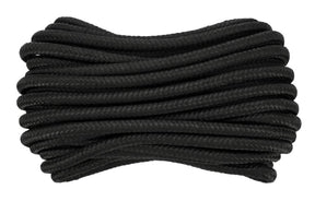 Vorel gevlochten touw 14mm 20m zwart