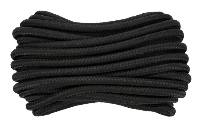 Vorel gevlochten touw 14mm 20m zwart