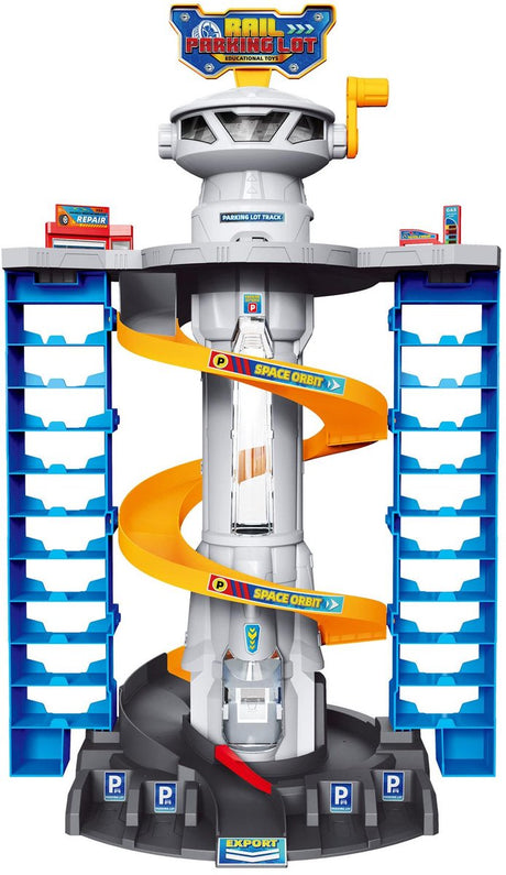 Science rapid wheels garage toren voor 40+ auto's inclusief auto
