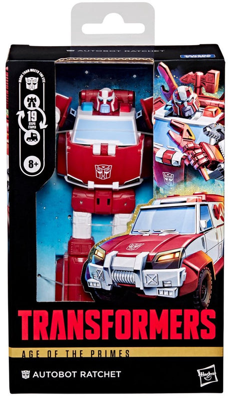 Hasbro transformers age of the primes deluxe class action figure autobot ratchet 15 cm action figuur