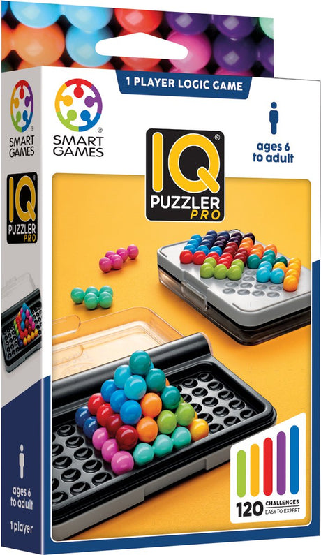 Smartgames iq puzzler pro - logisch denkspel reispuzzel - 120 opdrachten in 2d en 3d - educatief solospel voor kinderen en volwassenen - vanaf 6 jaar