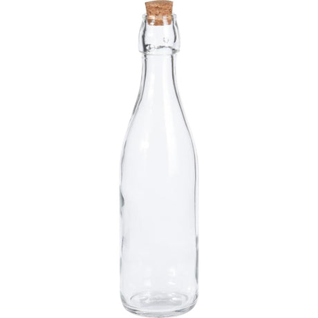 Excellent houseware fles glas met kurk 500ml fles glas met kurk 500ml transparant