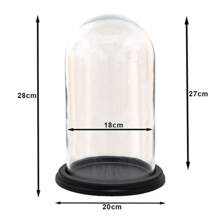 Clayre eef stolp 6gl3474 transparent 20x28 cm