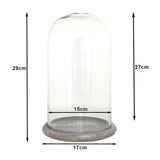 Clayre eef stolp 6gl3536 transparent 17x29 cm