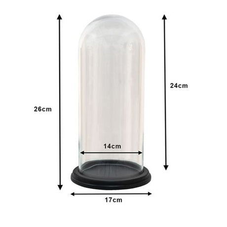 Clayre eef stolp 6gl3472 transparent 17x26 cm