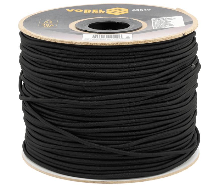 Vorel elastische gevlochten koord 4mm 200m