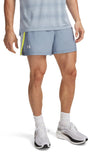 Under armour ua launch 5'' shorts-blu heren sportbroek - blauw wind - flash light - reflective xxl