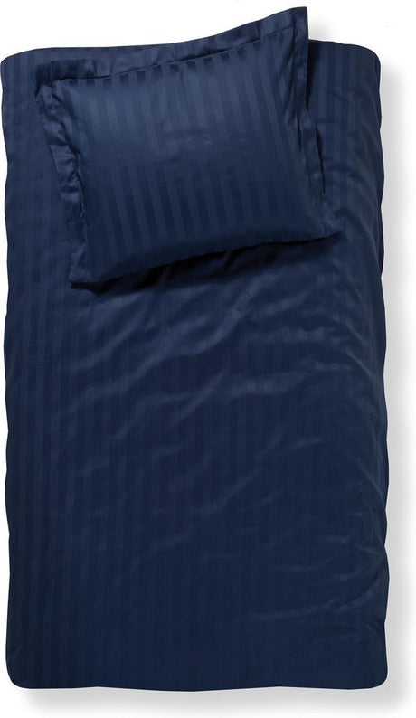 Damai linea - dekbedovertrek - 140x200 220 cm - eenpersoons - indigo + 1 kussensloop 60x70