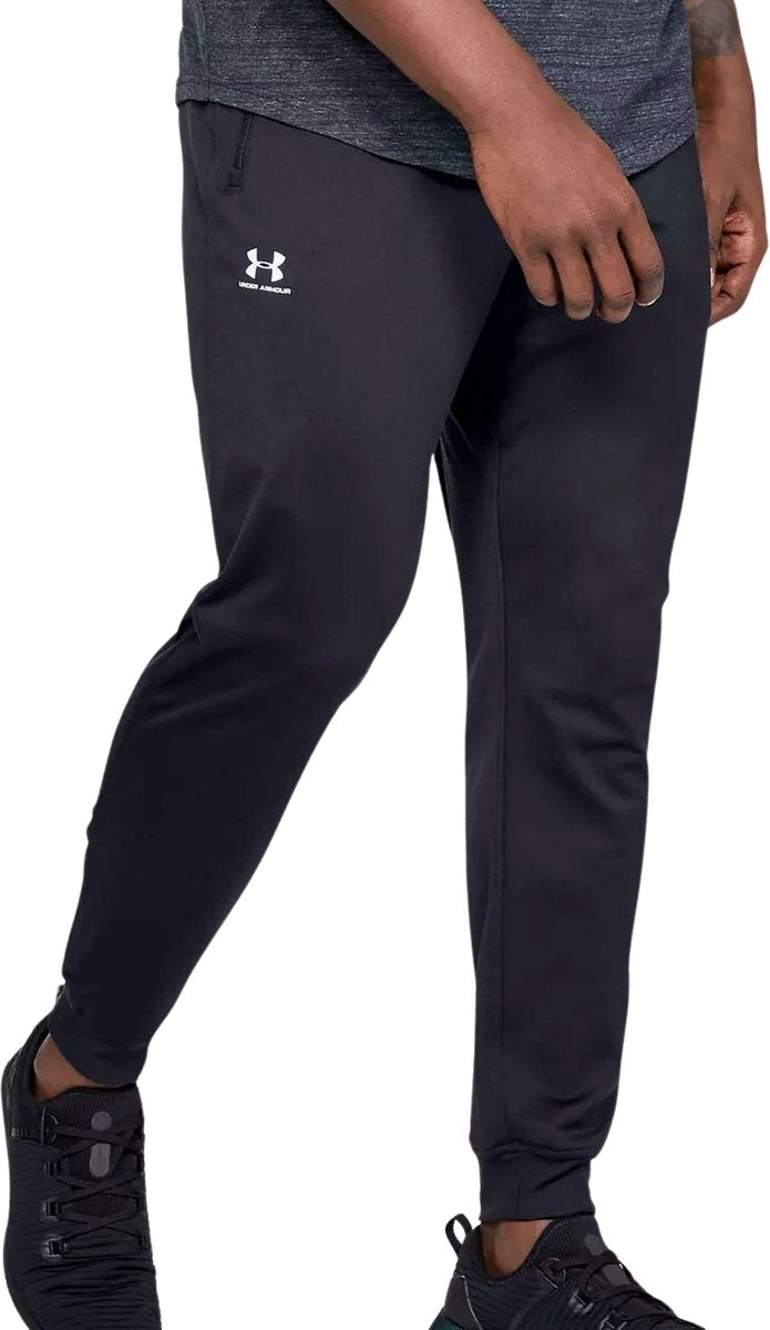 Under armour sportstyle tricot jogger heren sportbroek - zwart