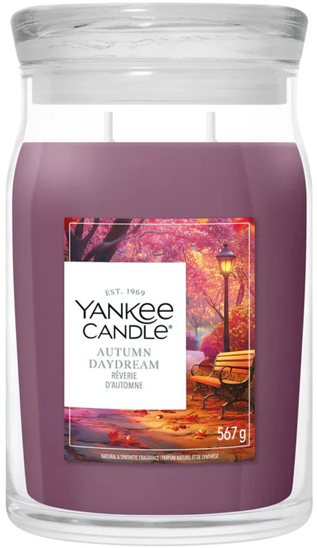 Yankee candle - autumn daydream large jar geurkaars - tot 90 branduren - twee lonten