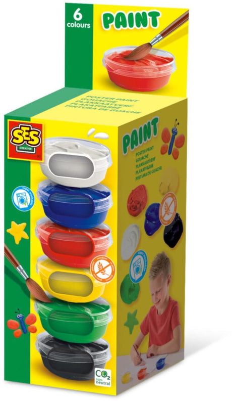 Ses creative ses plakkaatverf, 6x45ml