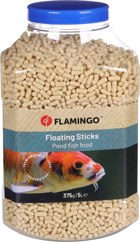 Flamingo vissen voer – vissenvoer – vijvervoer – vijvervoer sticks – 5l – beige