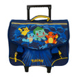 Pokémon pokemon schooltas trolley 2 compartimenten met voorzak