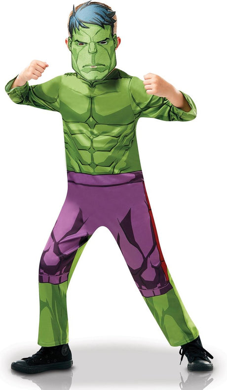 Rubies klassiek hulk™ animatieserie kostuum voor jongens - verkleedkleding - carnavalskleding m