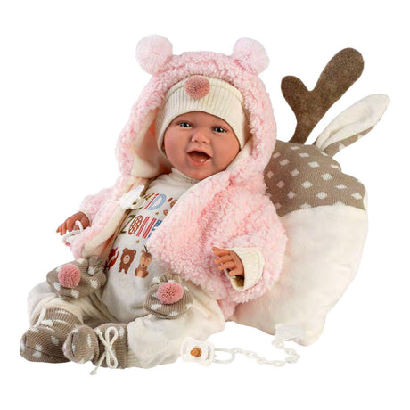 Imp mimi soft body babypop vrolijk met geluid - 42 cm