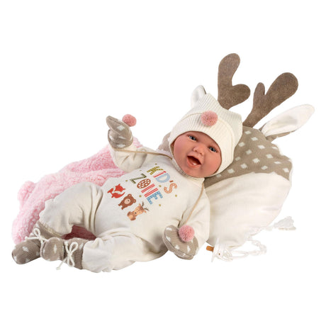 Imp mimi soft body babypop vrolijk met geluid - 42 cm
