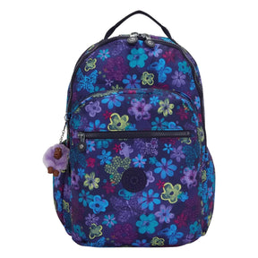Kipling seoul lap rugzak - dark flower stamp