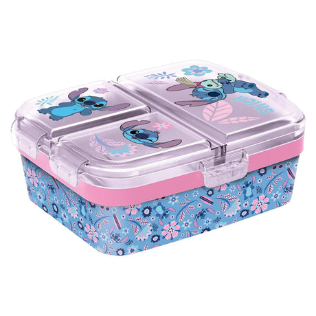 Stitch broodtrommel met 3 compartimenten