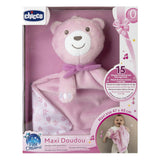 Lobbes maxi knuffel roze 47x40cm