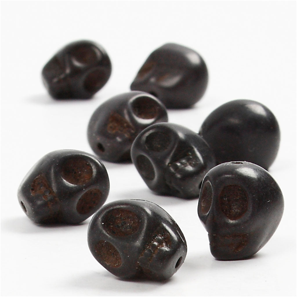 Http: www.cchobby.nl howlite-d-12-mm-gatgrootte-1-5-mm-zwart-32-stuk-1-doos