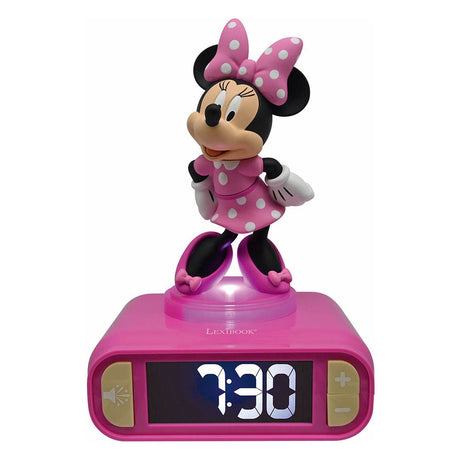 Lexibook minnie mouse 3d digitale wekker met licht en geluid