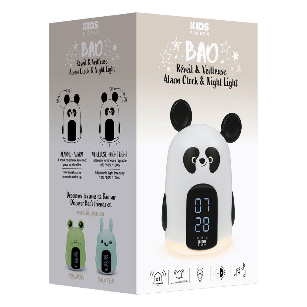 Panda bao wekker met licht en geluidseffecten