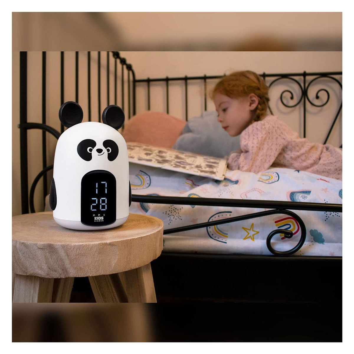 Panda bao wekker met licht en geluidseffecten