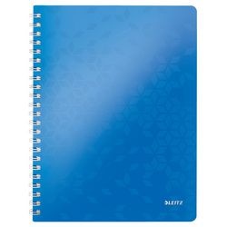 Leitz wow schrift formaat 21 x 297 cm( a4) geruit 5 mm blauw