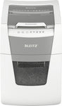 Leitz iq autofeed+ small office 100 stille papierversnipperaar - p4 snippers - tot 100 vel - 34l - wit