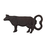 Clayre eef flesopener koe metaal roestbruin 15x1x7cm
