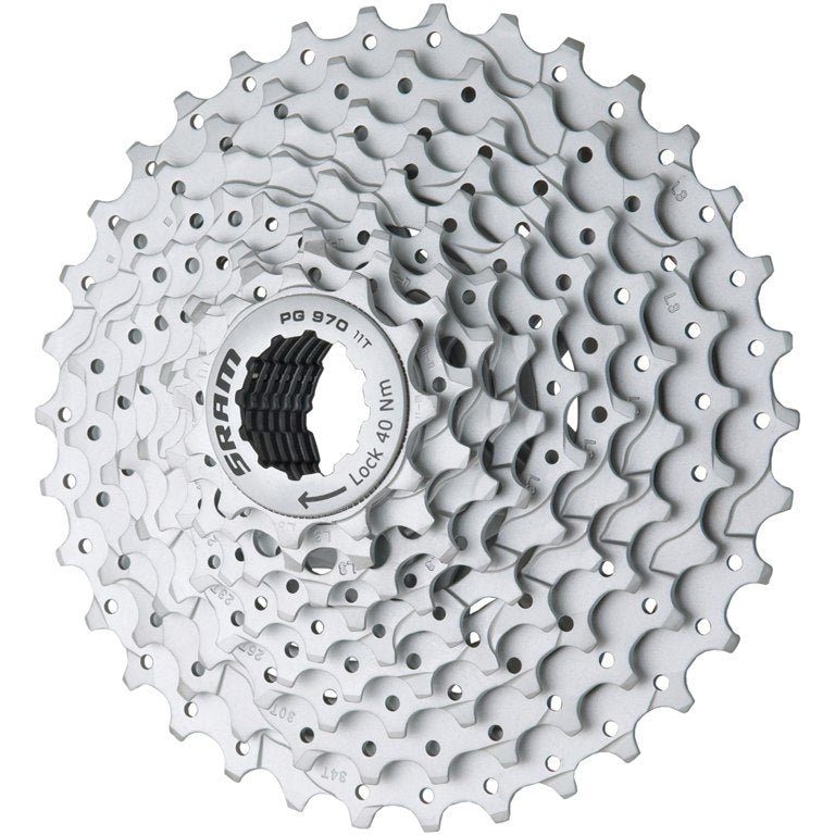 GSU PG-970 Cassette 9-Speed ​​11-34 tooths silver 00.0000.200.394