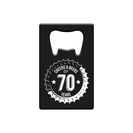 Paperdreams flesopener metaal - 70 jaar