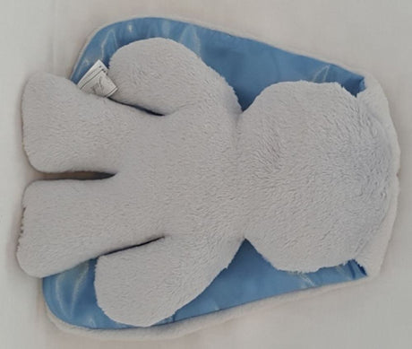 Snuggle bunny grijs met blauwe oren. 26 | 2 stuks