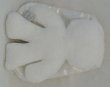 Snuggle bunny wit met witte oren. 26 cm
