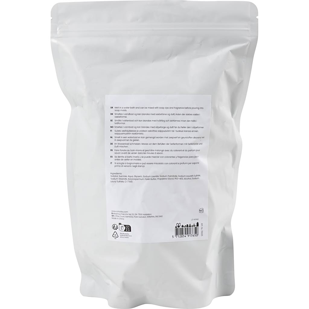 Creativ company shea boter zeepbasis wit, 1kg