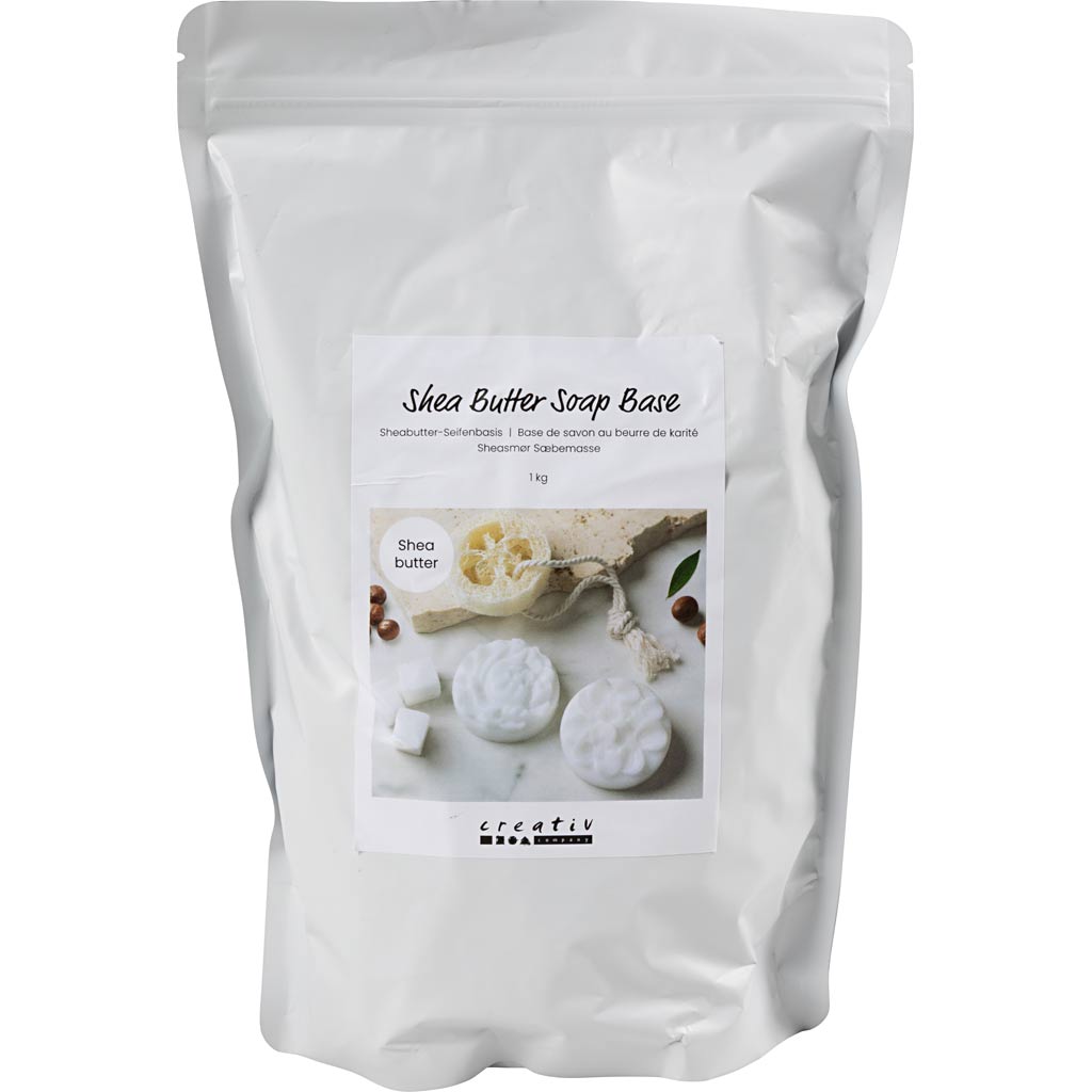 Creativ company shea boter zeepbasis wit, 1kg