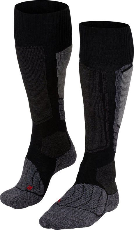 Falke sk1 warm dik wol functioneel materiaal skisokken dames zwart - maat 41-42 41 42