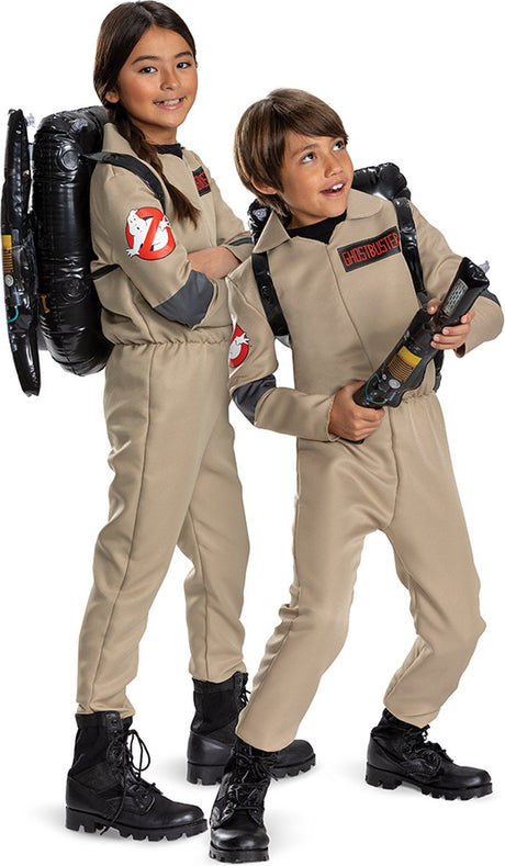 Disguise ghostbusters: frozen empire movie (sony), kostuum ghostbusters movie 2024 classic, maat xs (3t-4t jaar), kind xs