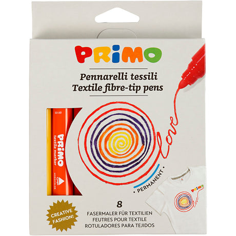 Primo https: www.cchobby.nl -textielstiften-diverse-kleuren-8-stuk-1-doos