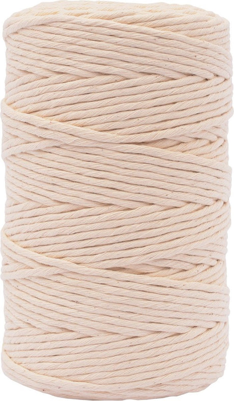 Vaessen creative macrame touw - naturel - 3mmx200m