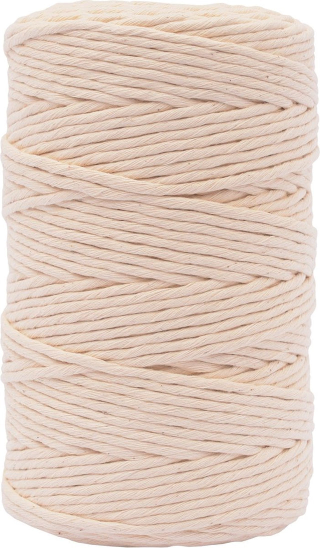 Vaessen creative macrame touw - naturel - 3mmx200m