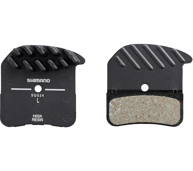 Shimano Disc Brake Block Juego de resina H03A con aletas de enfriamiento