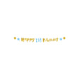 Paperdreams papaerdreams letter banner 'happy 1st birthday' 250cm karton