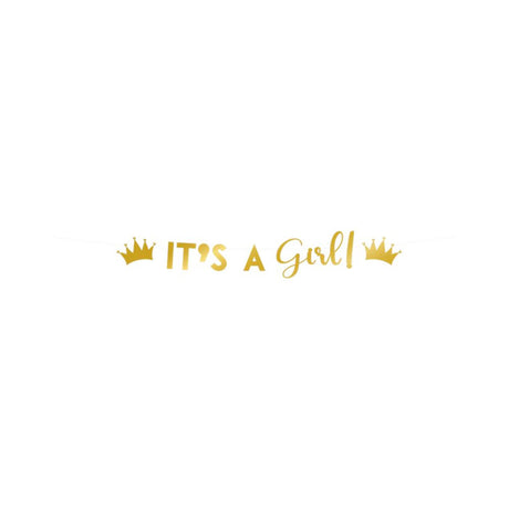Paperdreams letter banner - it's a girl! 17x250cm
