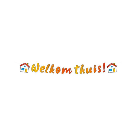 Paperdreams letter banner - welkom thuis 17x250cm