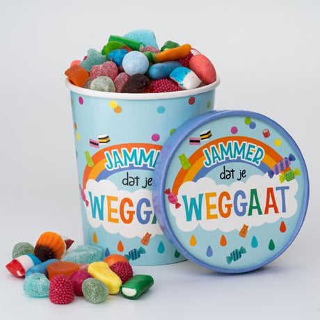 Paperdreams snoepbeker ø12x14cm - jammer dat je weggaat