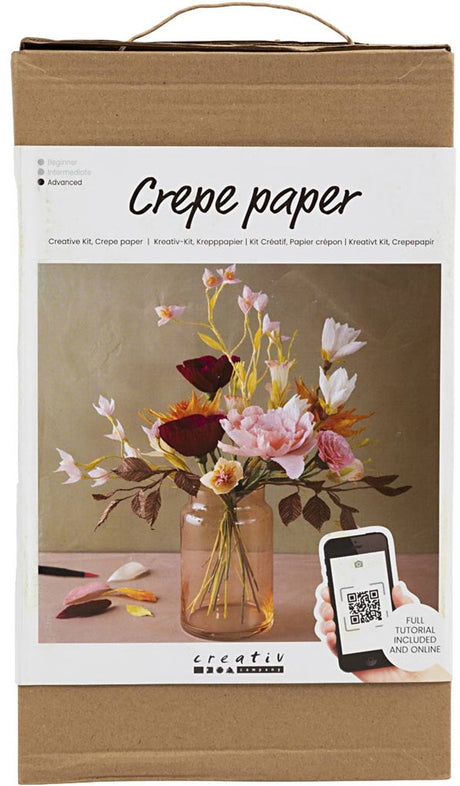 Creativ company hobbyset crepepapier bloemen boeket